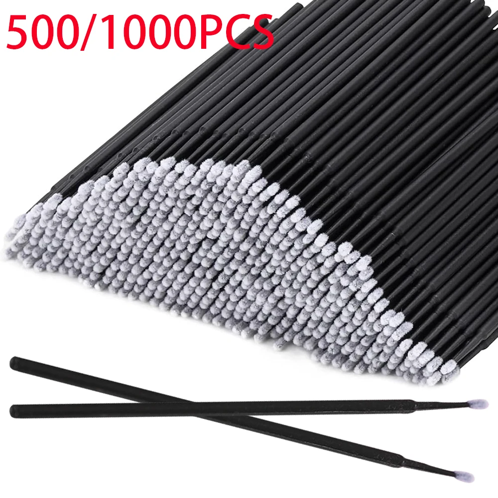 Beauty Makeup Remover - 500/1000PCS Eyelash Cleaning Brush Highly Colorful