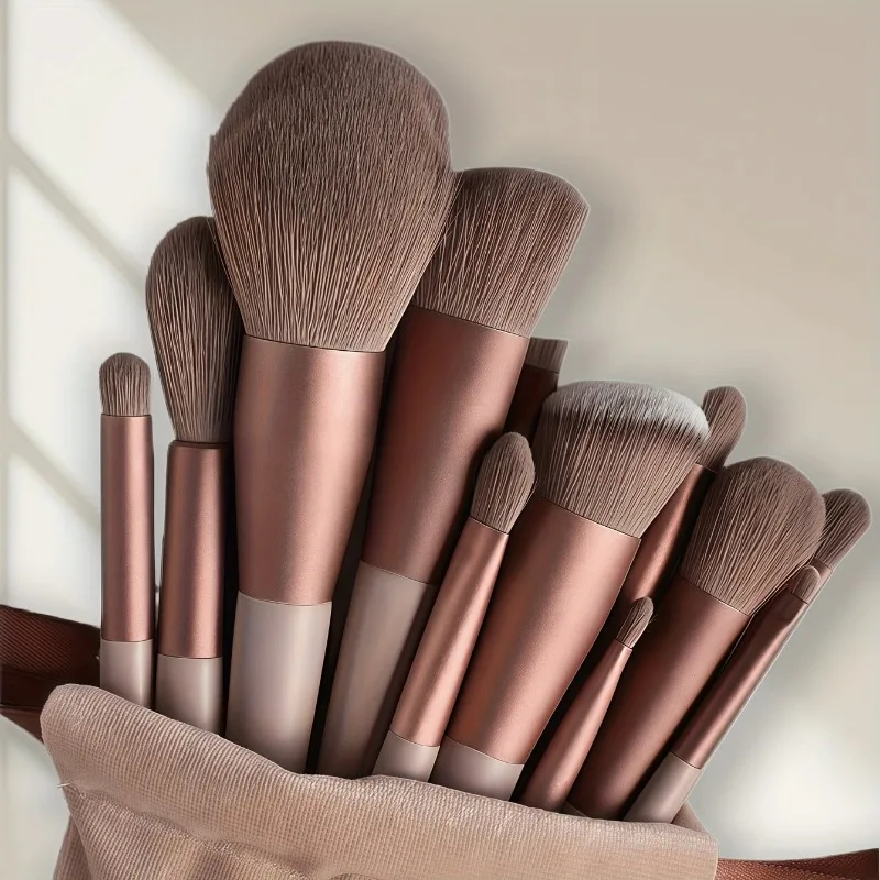Beauty Works Makeup - 13-Piece professional makeup brush set, soft