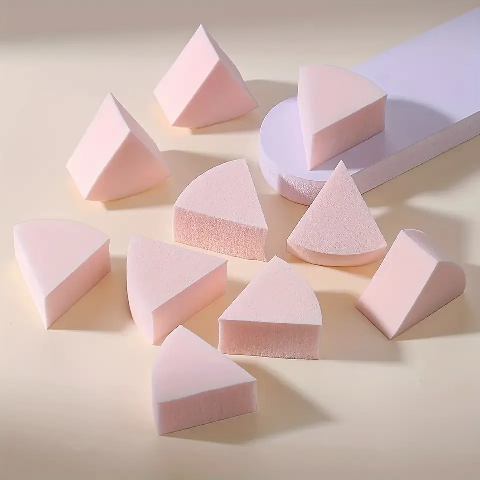 Beauty Makeup Cream - 50pcs Triangle Makeup Blender Sponges For