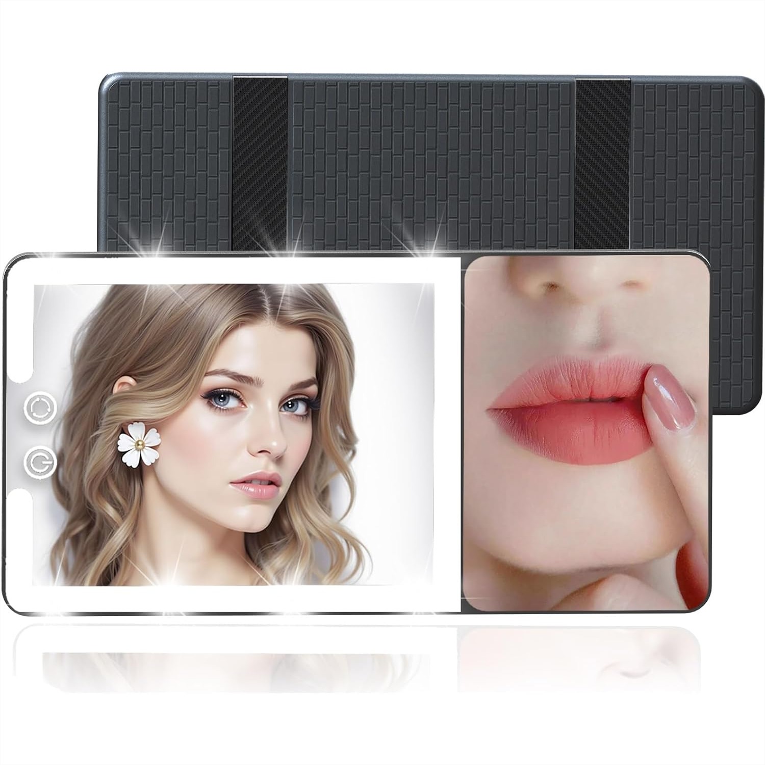 Beauty Makeup Images - Car Visor Vanity Mirror with Lights,