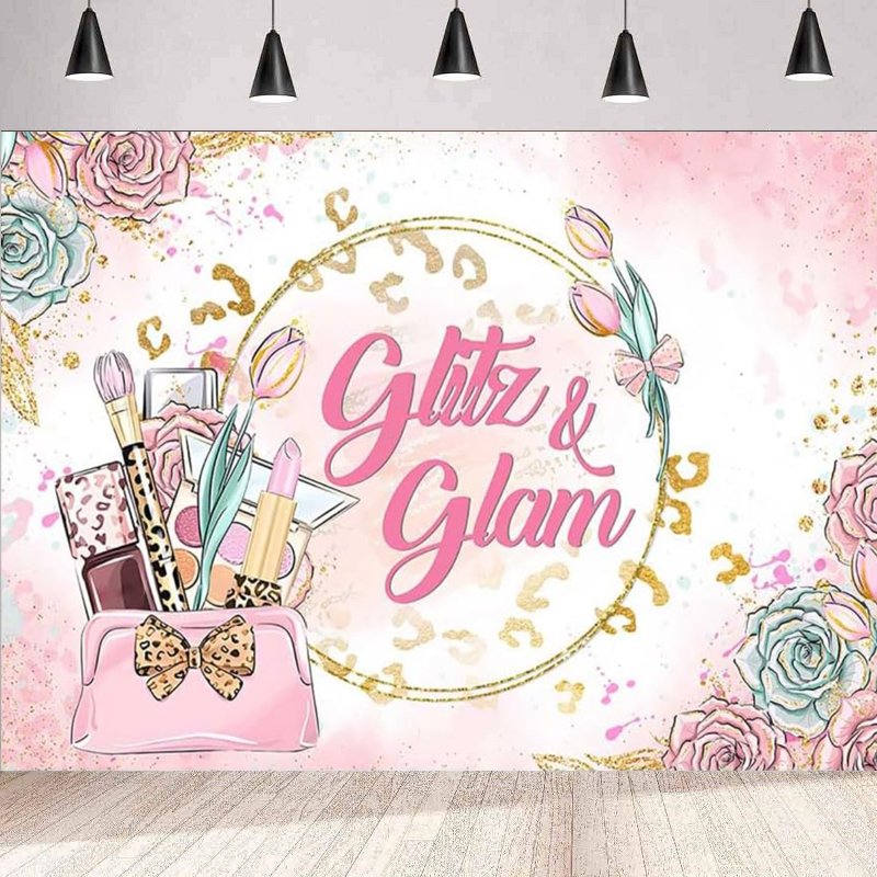 Beauty Makeup Girl Photo - Makeup Spa Happy Birthday Photography Backdrop