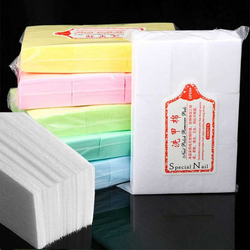Gel Nail Polish - 100/500/600/1000Pcs Non-Woven Fabric Nail Cleaning Pads