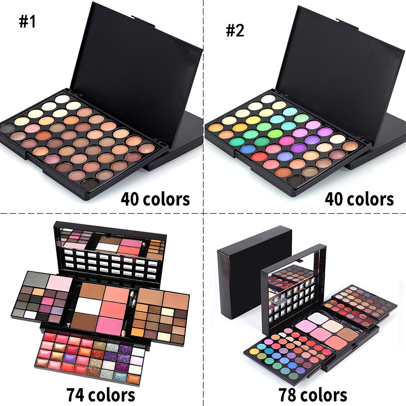 Beauty Makeup Palette - 40/74/78 Colors Glitter Eyeshadow Palette Matte