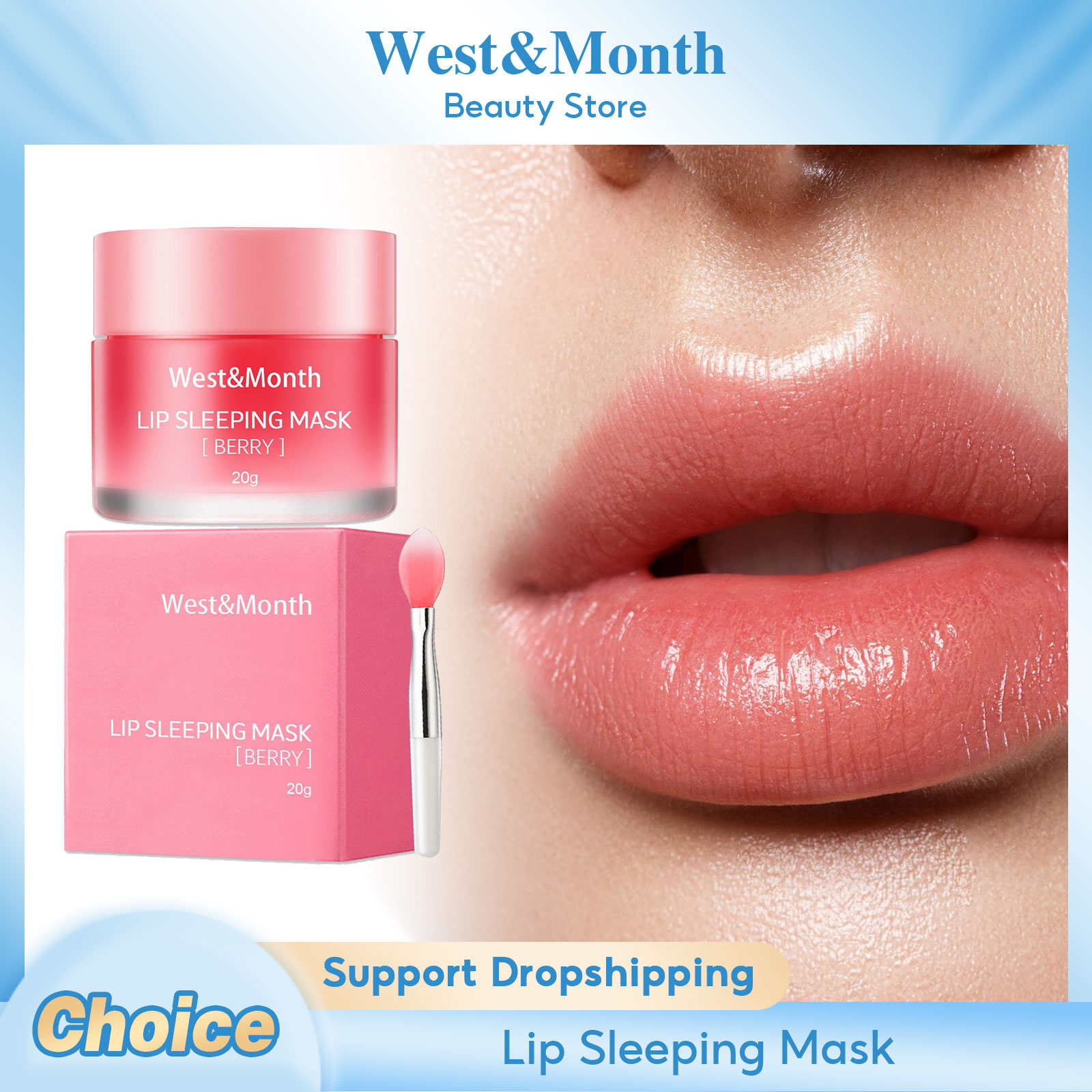 Beauty Makeup Cream - Sleeping Lip Mask Anti-Chapped Plump Exfoliating