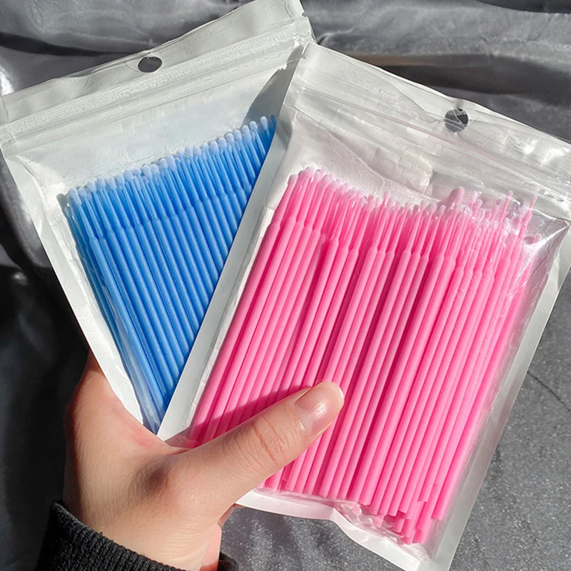 Beauty Makeup Remover - 100Pcs Eyelash Cleaning Brush Lash Extension