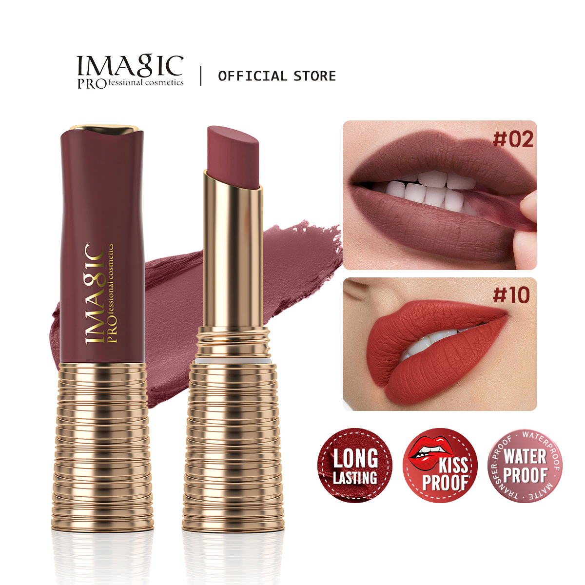 Beauty Makeup Images - IMAGIC Lipstick Matte Long Lasting No-stick
