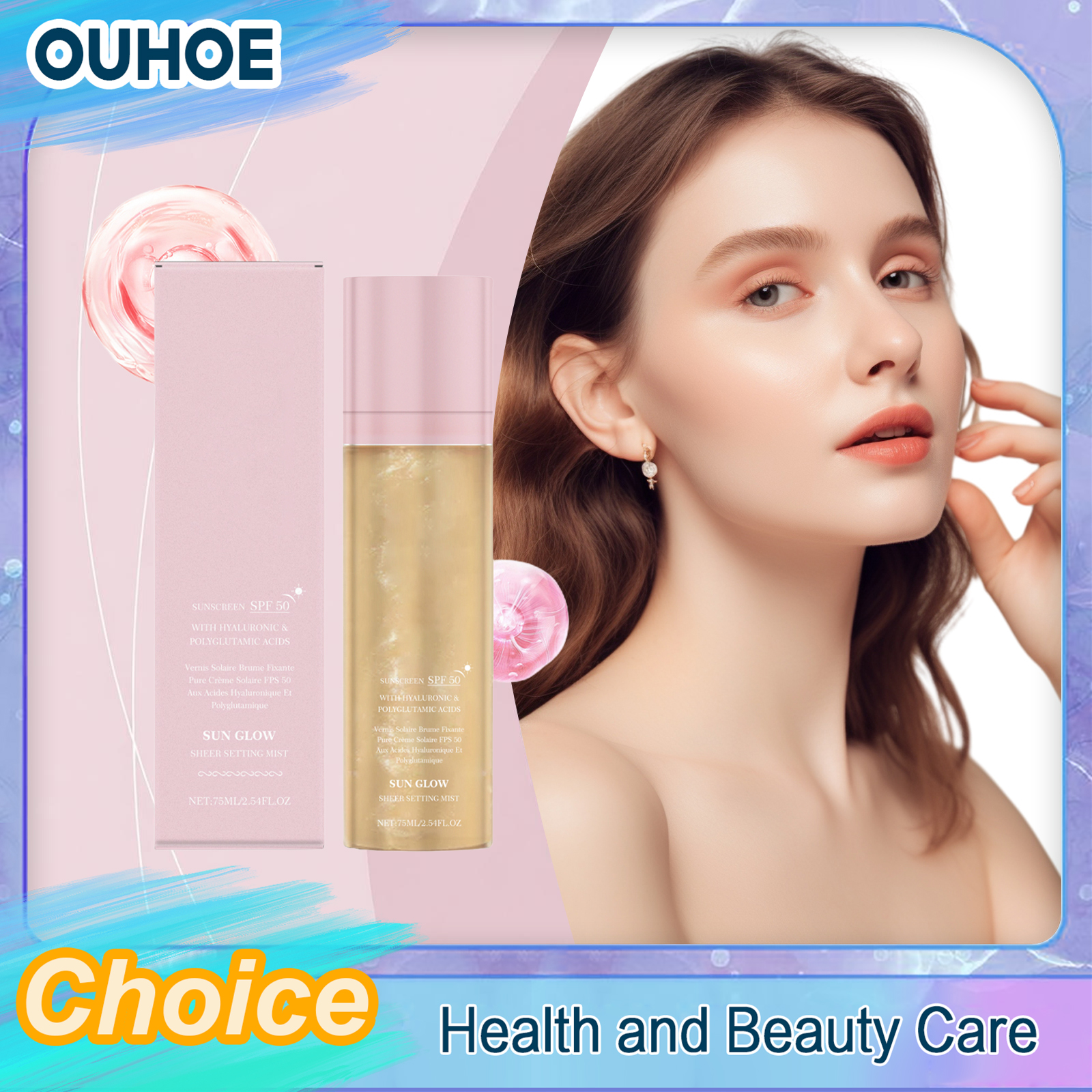 Makeup Fixing Mist - Makeup Setting Spray Spf 50+ Sun