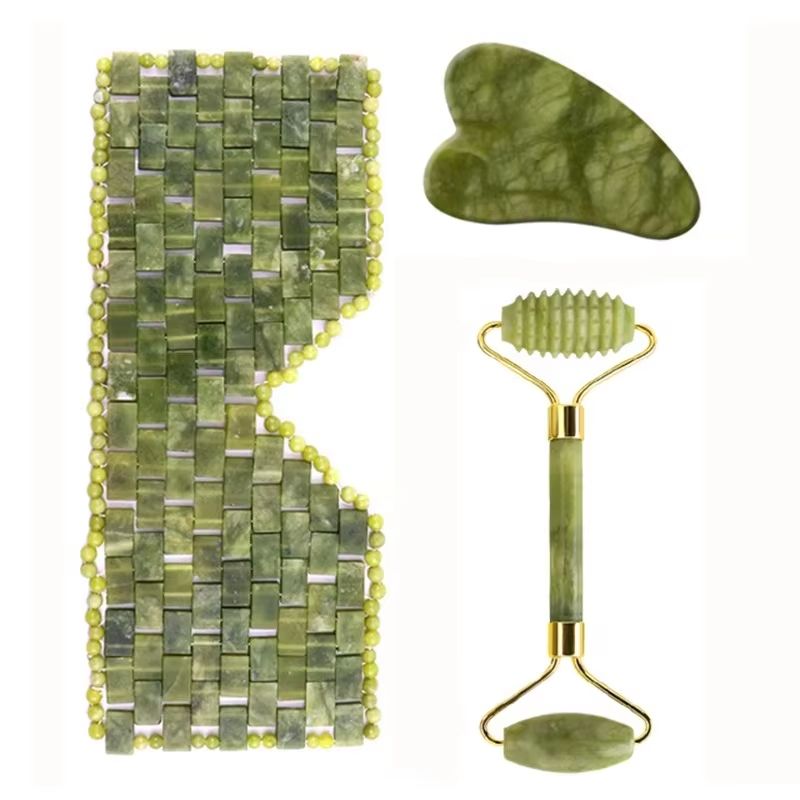 Jade Eye Mask Facial Massager  - Jade Roller Gua Sha 评论和价格
