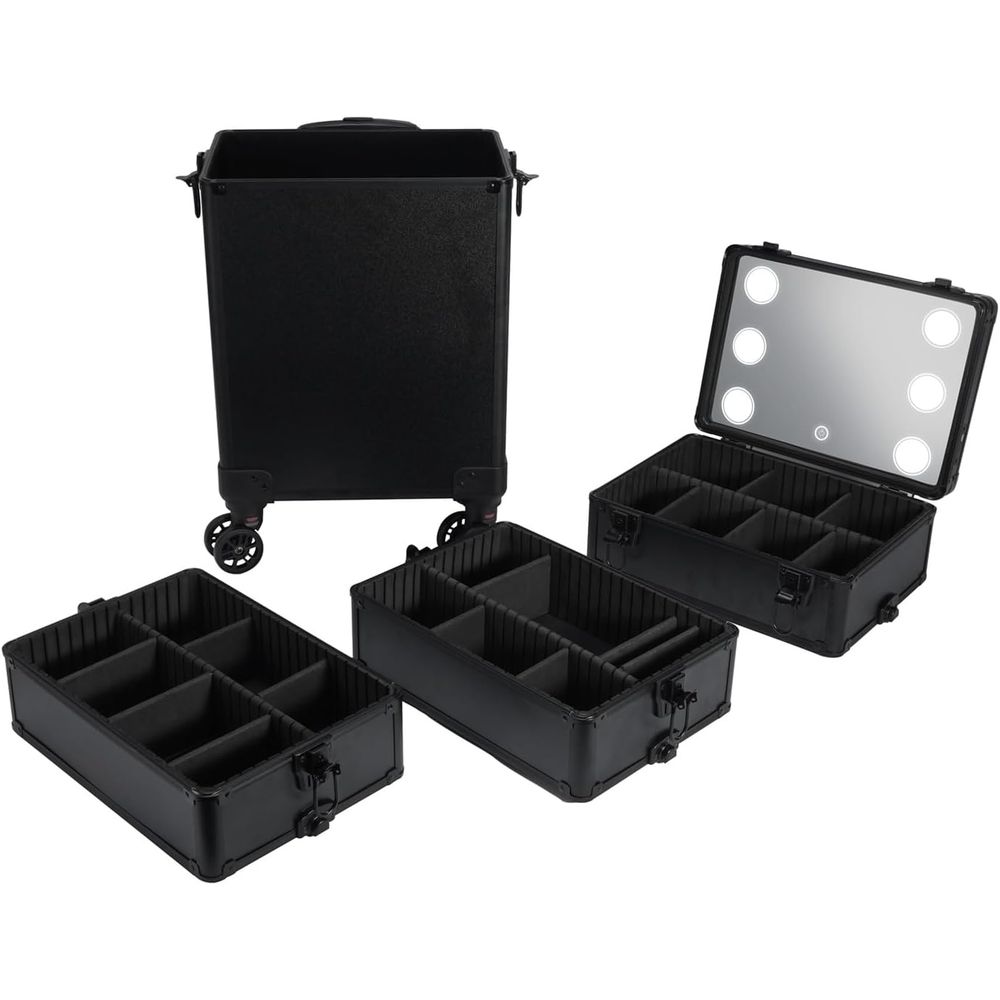 4-in-1 Makeup Train Case with  - Makeup And Beauty 评论和价格