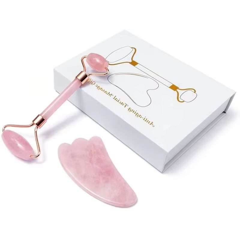 Rose Quartz Gouache Scraper Fa - Jade Roller Gua Sha 评论和价格