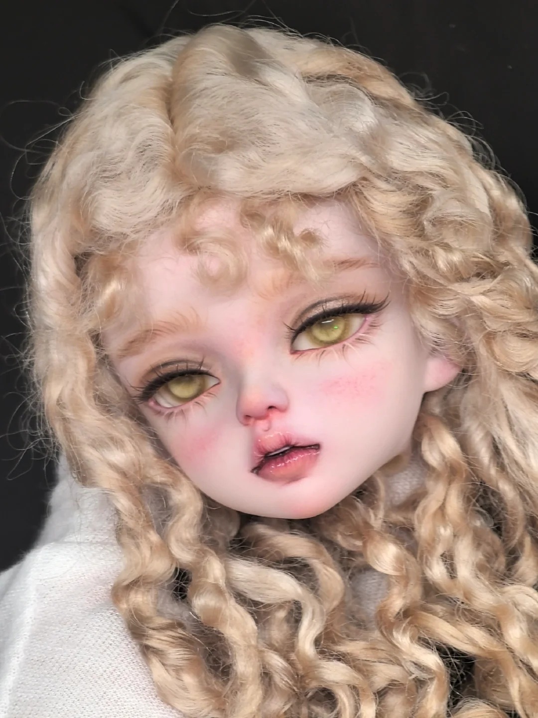 1/4 Scale SD BJD Doll Head -re - Beauty Makeup For Girl 评论和价格