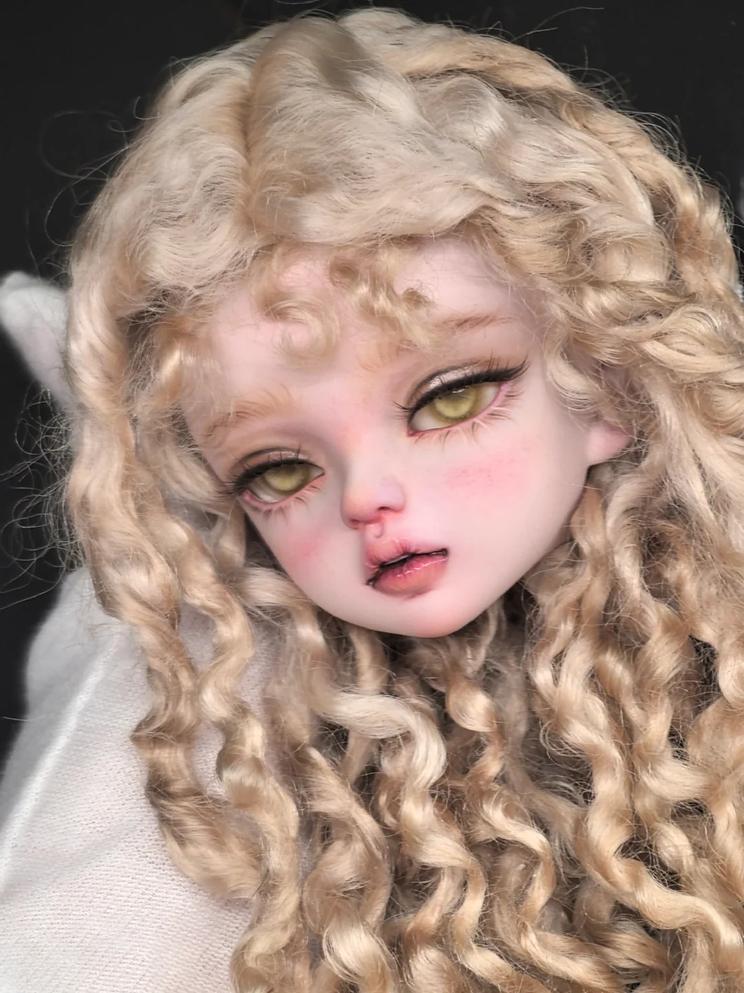 1/4 Scale SD BJD Doll Head -re - Beauty Makeup For Girl 评论和价格