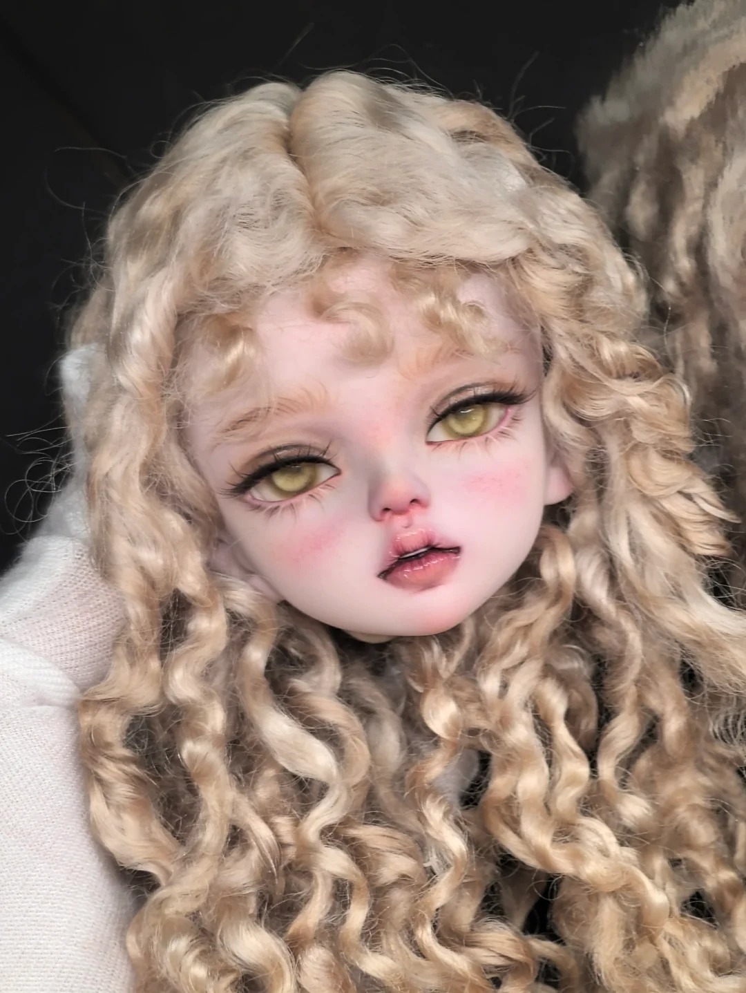1/4 Scale SD BJD Doll Head -re - Beauty Makeup For Girl 评论和价格