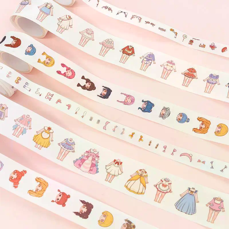 1Box Cartoon Dress Up Stickers - Beauty Makeup For Girl 评论和价格