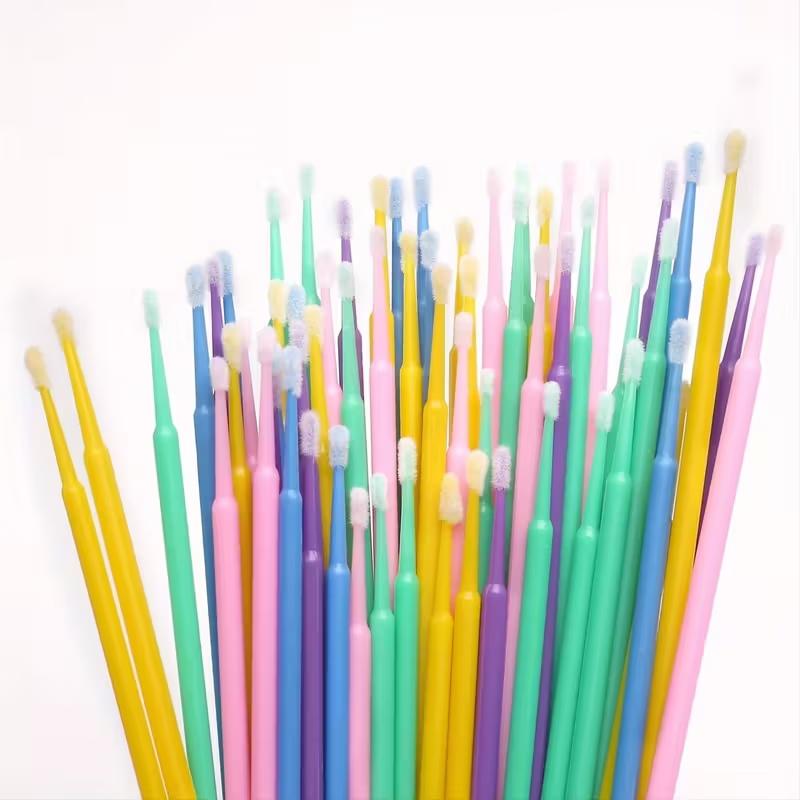 100/500pcs Eyelash Cleaning Br - Beauty Makeup Remover 评论和价格