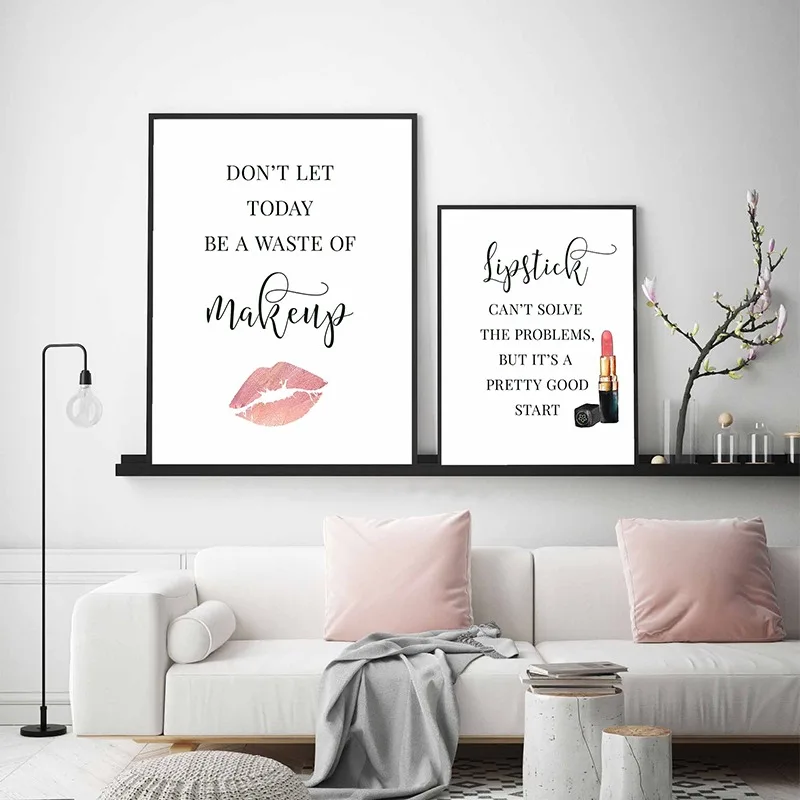 Makeup Quotes Poster Eyelash E - Beauty Of Makeup Quotes 评论和价格