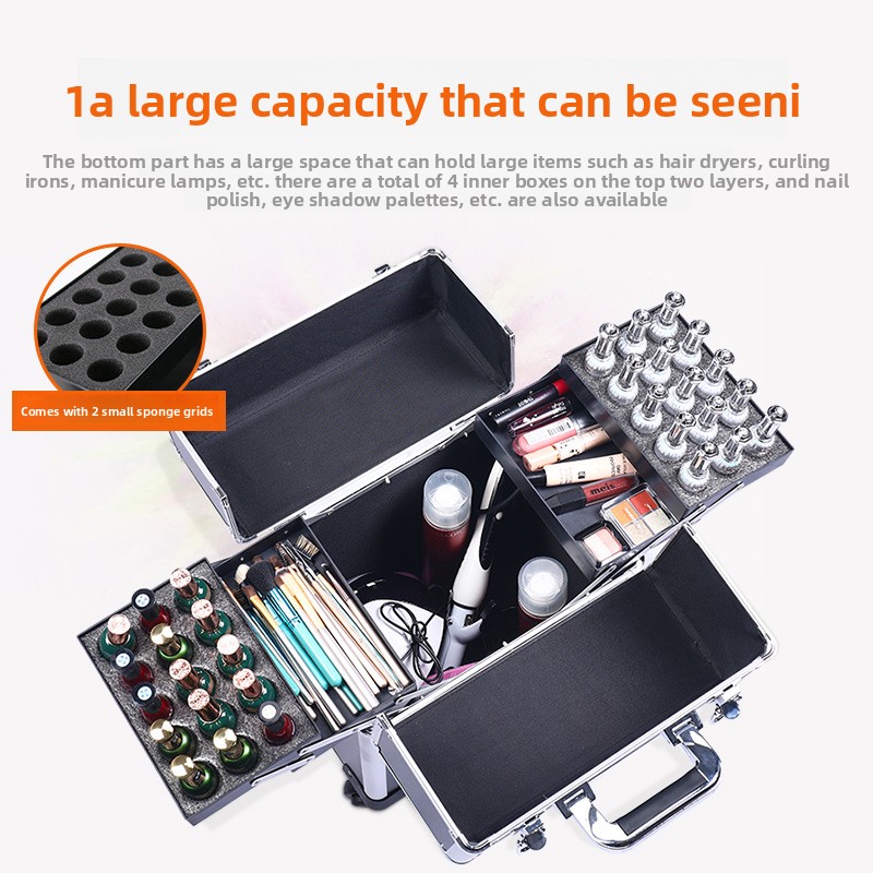 Professional Nail Art Case Rol - Makeup And Beauty 评论和价格
