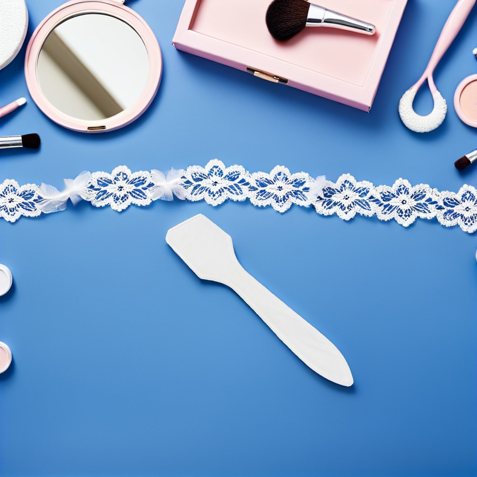 50Pcs Face Mask Scoop Spatula  - Beauty Makeup Cream 评论和价格