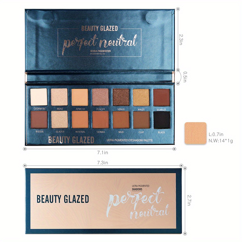 BEAUTY GLAZED 14 Colors Eyesha - Beauty Makeup Palette 评论和价格