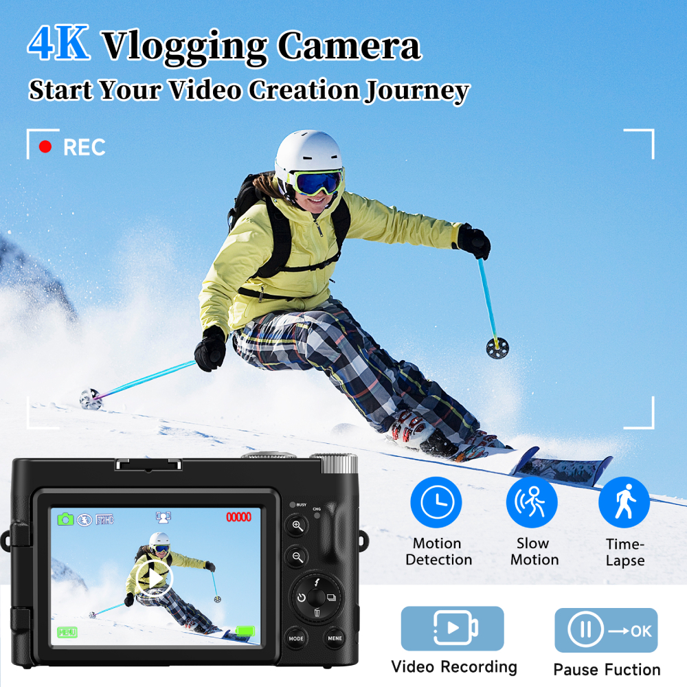 4K 48MP Compact Vlogging Camer - Beauty Makeup Images 评论和价格