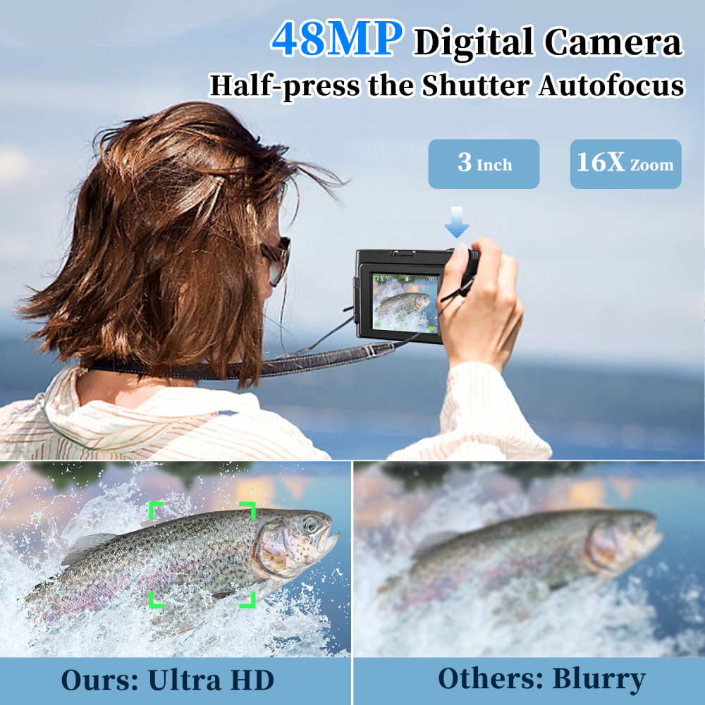 4K 48MP Compact Vlogging Camer - Beauty Makeup Images 评论和价格