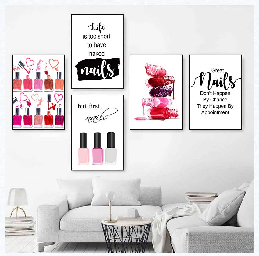 Art Posters and Prints Nail Te - Beauty Of Makeup Quotes 评论和价格