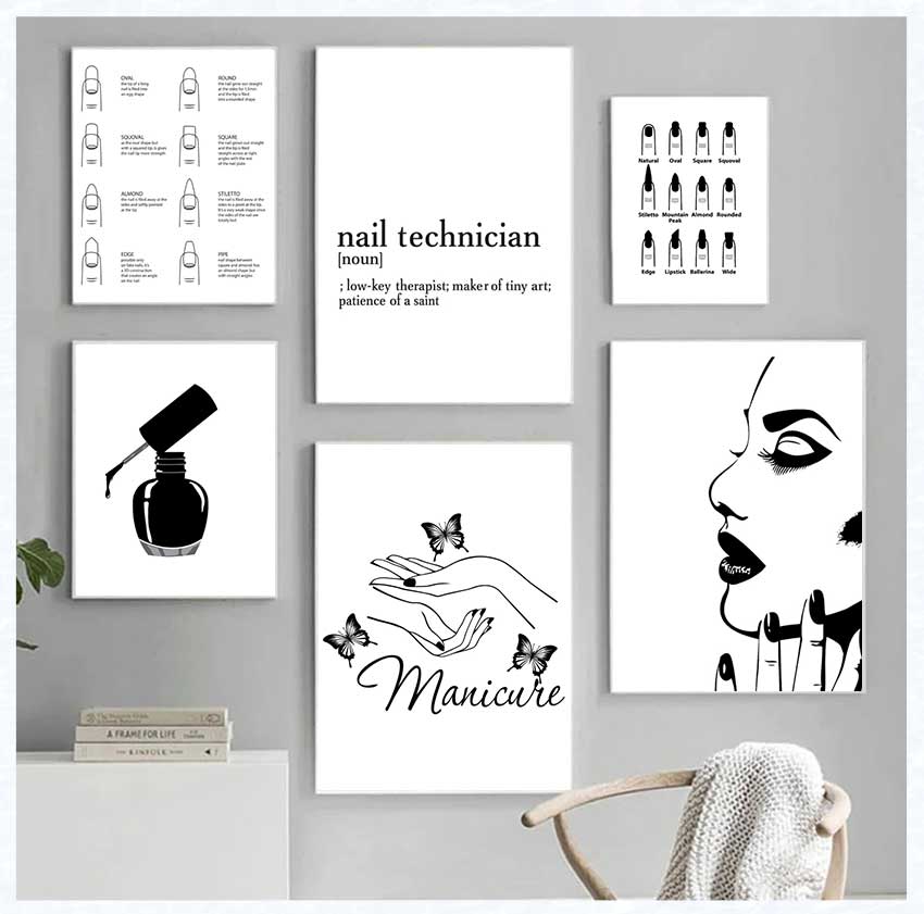 Art Posters and Prints Nail Te - Beauty Of Makeup Quotes 评论和价格