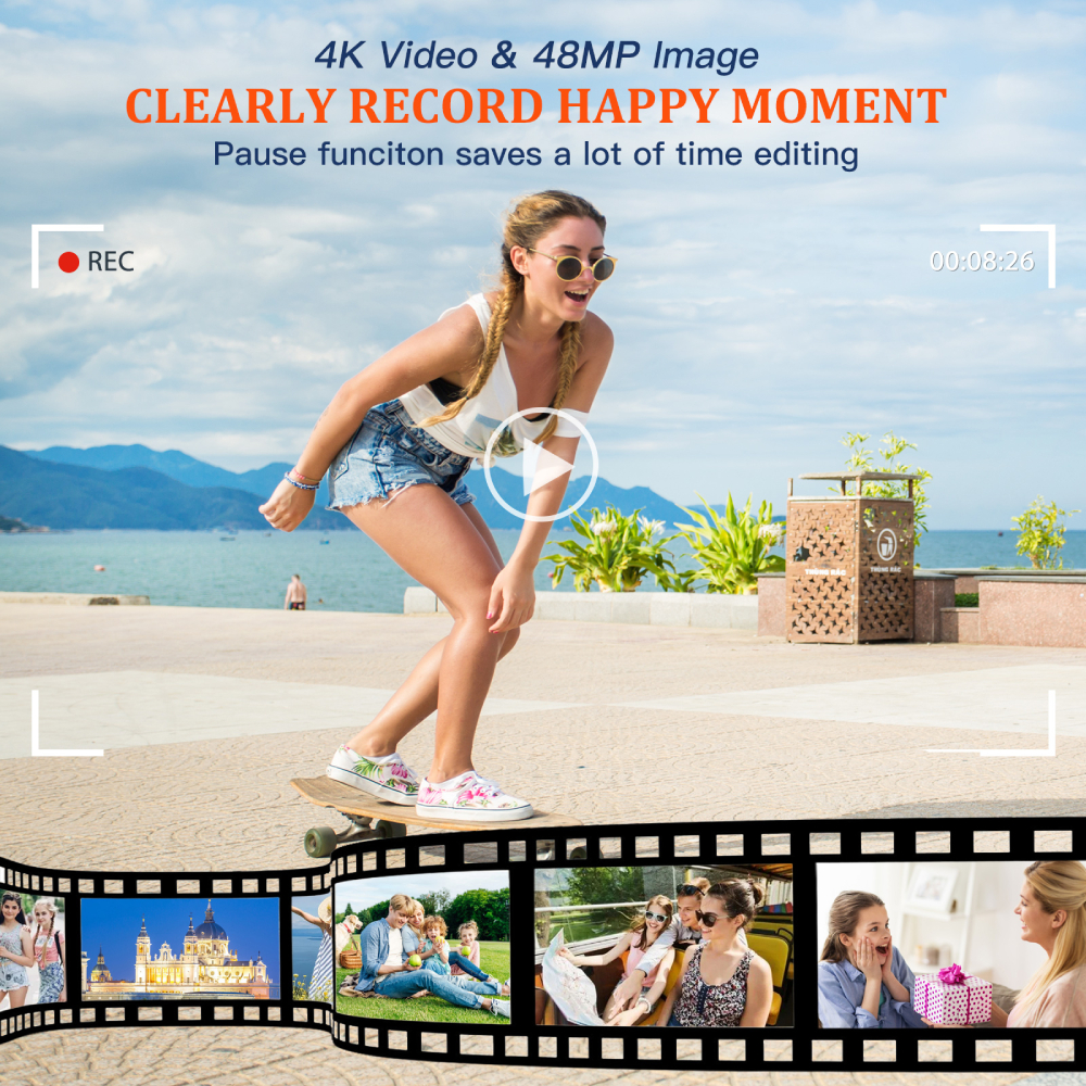 4K Digital Camera Auto Focus 4 - Beauty Makeup Images 评论和价格
