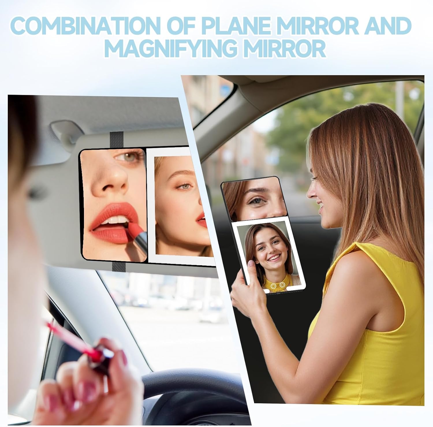 Car Visor Vanity Mirror with L - Beauty Makeup Images 评论和价格