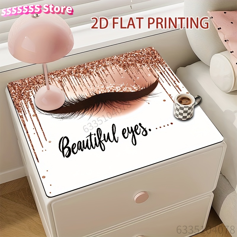 Non-Slip 2D Flat Printing Desk - Beauty Of Makeup Quotes 评论和价格
