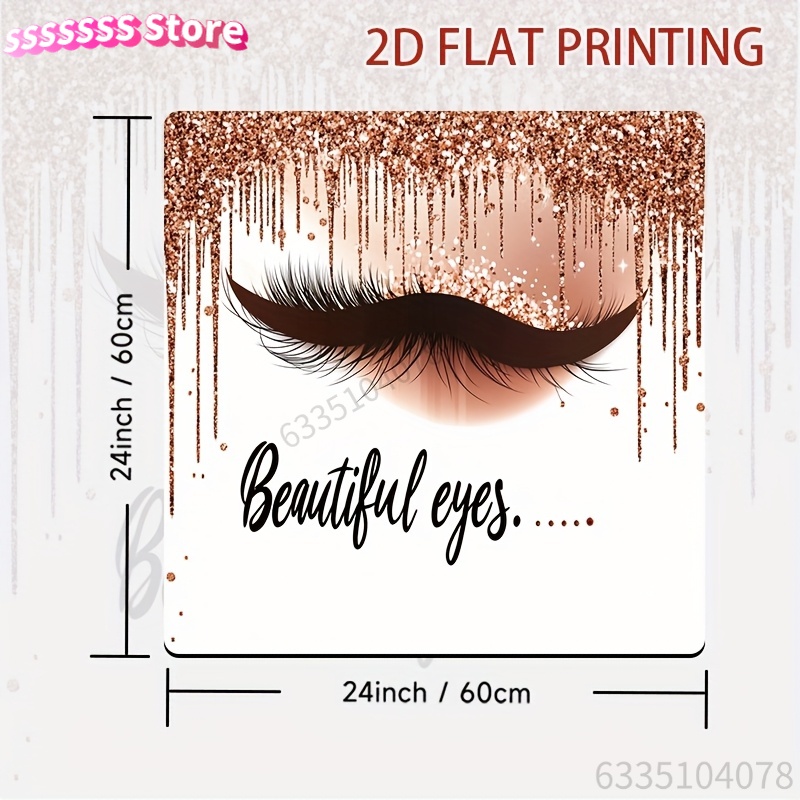 Non-Slip 2D Flat Printing Desk - Beauty Of Makeup Quotes 评论和价格