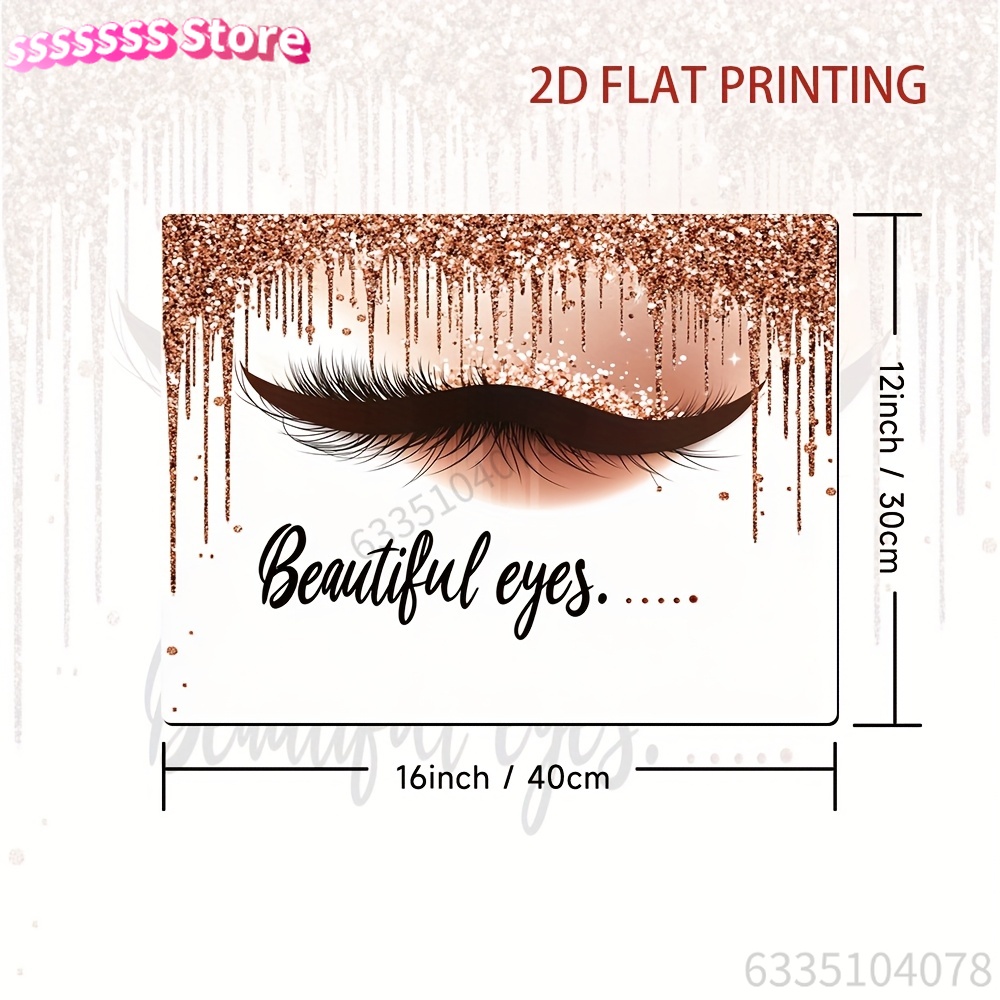 Non-Slip 2D Flat Printing Desk - Beauty Of Makeup Quotes 评论和价格