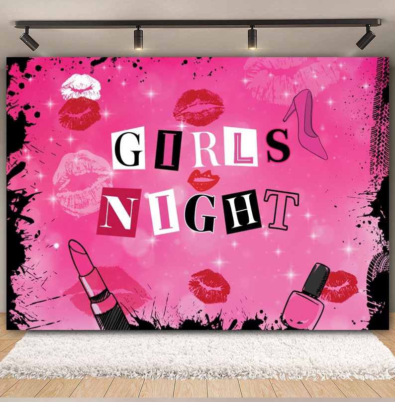 Spa Party Backdrop for Photogr - Beauty Makeup Girl Photo 评论和价格