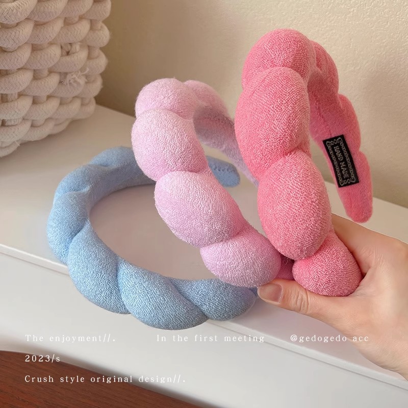 Retro Puffy Hair Band Sponge H - Beauty Makeup For Girl 评论和价格