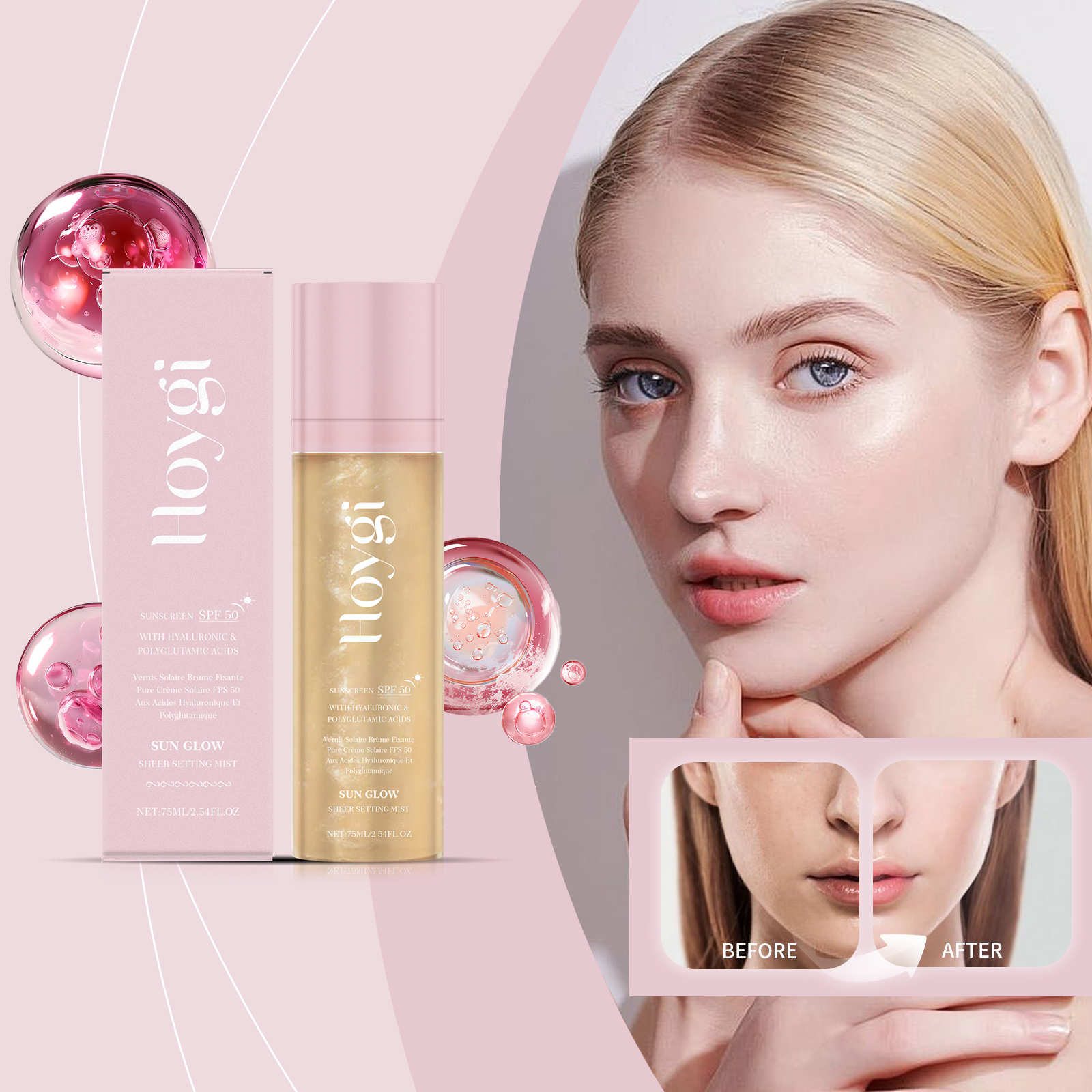 Hoygi Matte Setting Spray Long - Makeup Fixing Mist 评论和价格