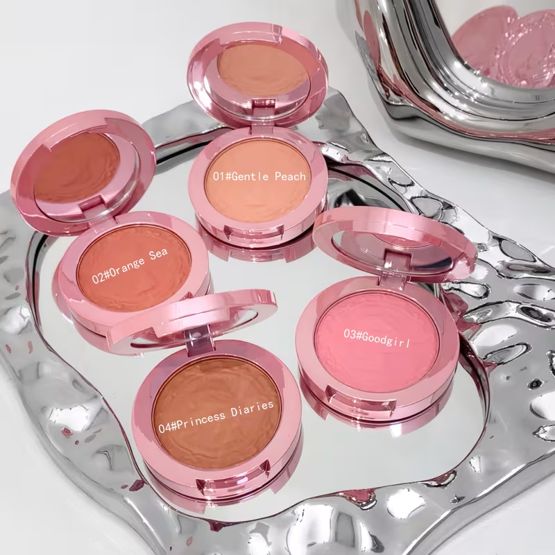 3D Embossed Girl's Blush Press - Beauty Makeup Palette 评论和价格