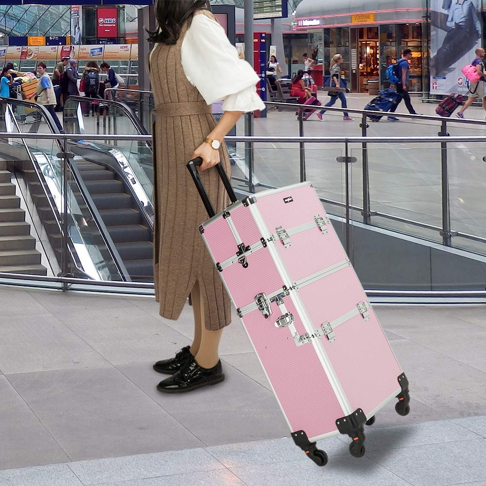 2-in-1 Rolling Makeup Train Ca - Makeup And Beauty 评论和价格
