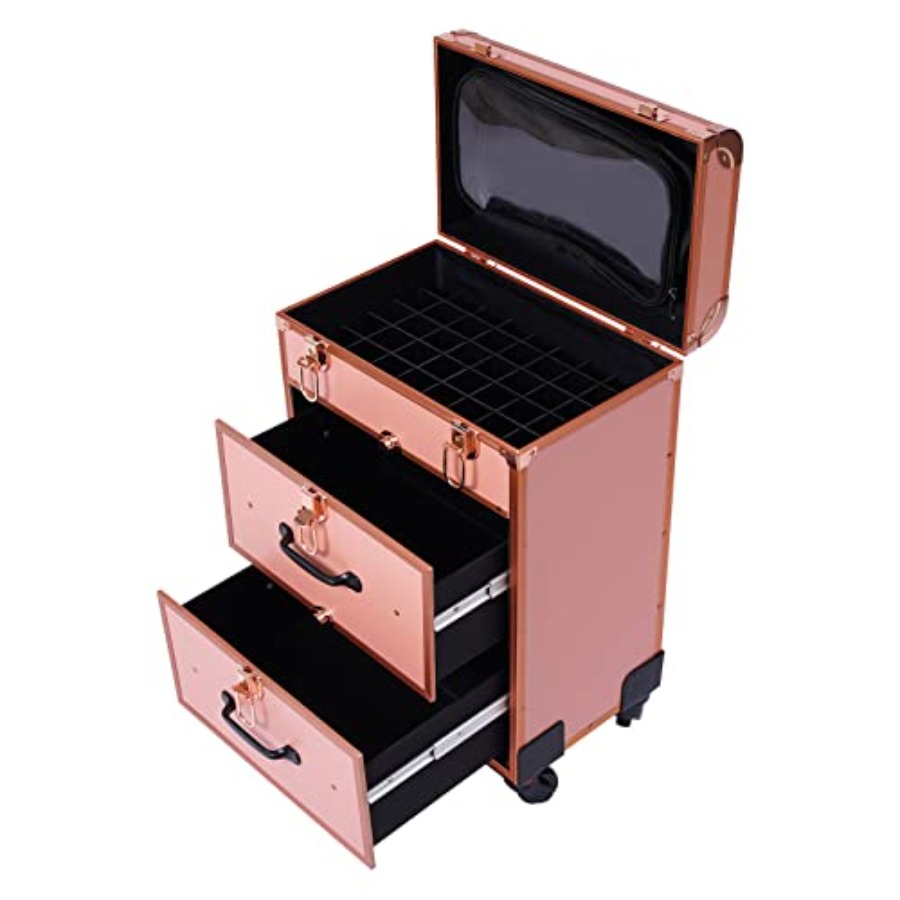 3-Tier Aluminum Rolling Makeup - Makeup And Beauty 评论和价格