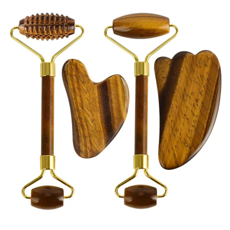 Natural Tiger Eye Jade Roller  - Jade Roller Gua Sha 评论和价格