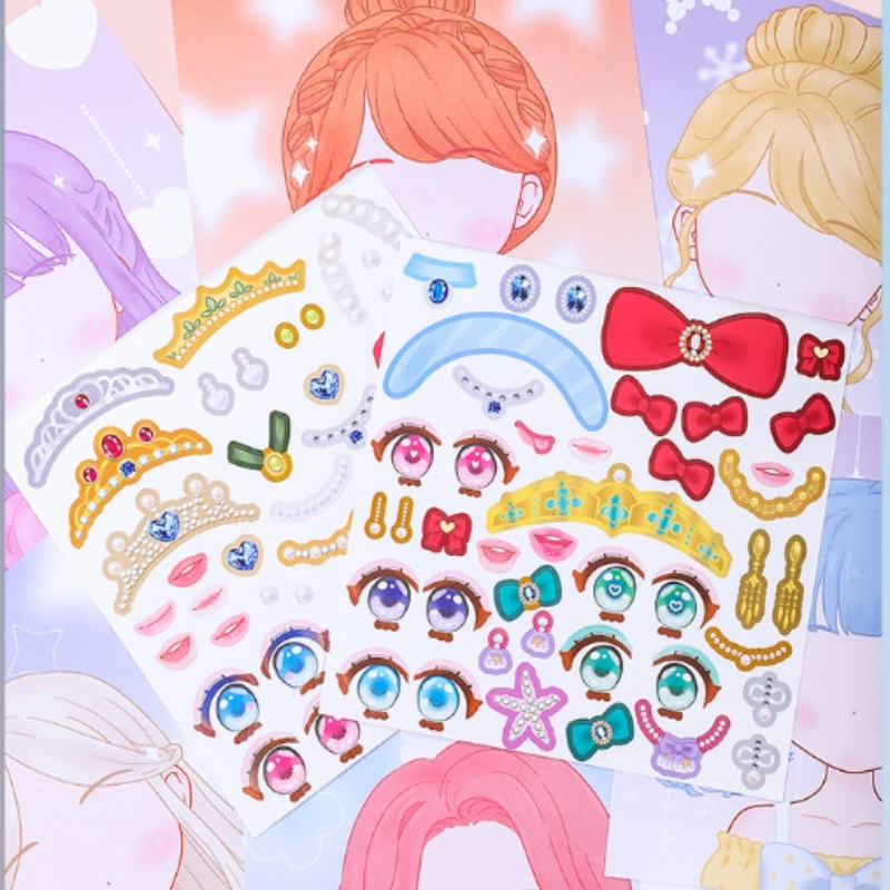 1PCS Makeup Change Stickers Ch - Beauty Makeup For Girl 评论和价格