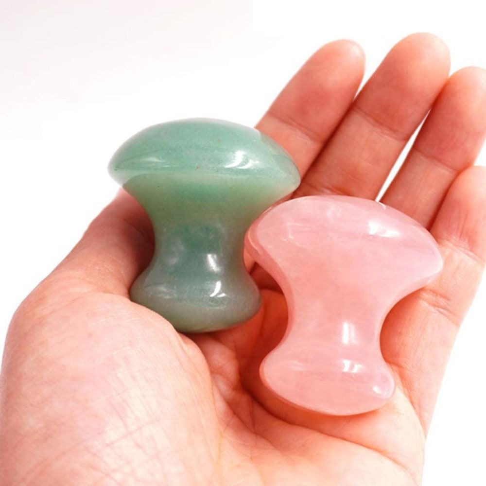 Slimming Tools Mushroom Shape  - Jade Roller Gua Sha 评论和价格