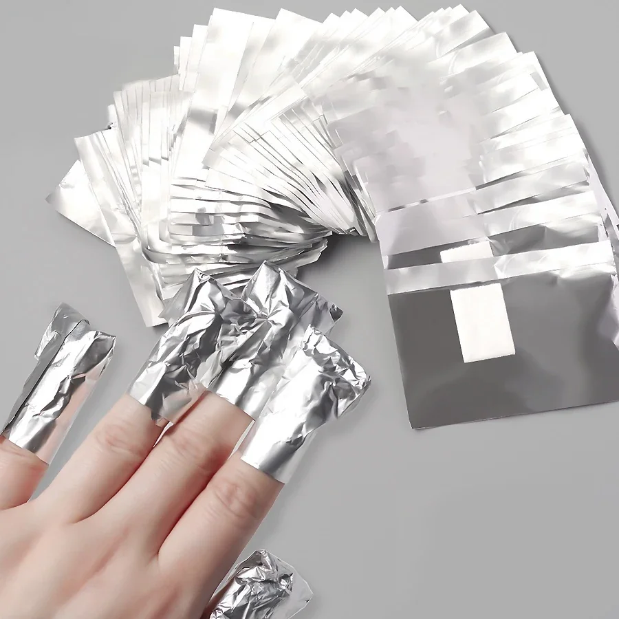 100Pcs Bag Aluminium Foil Nail - Gel Nail Polish 评论和价格