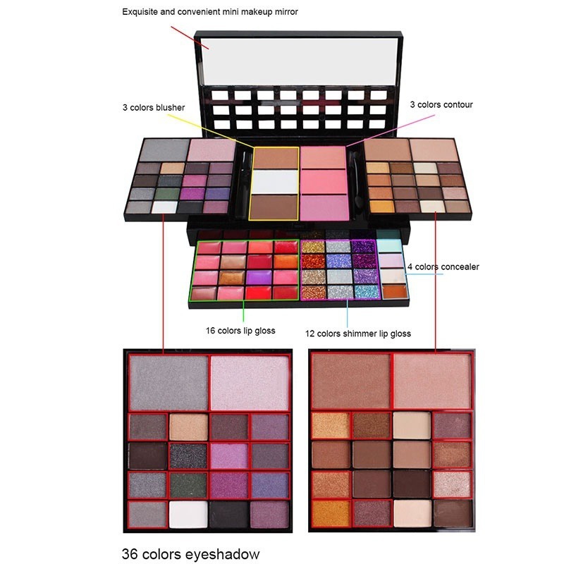 40/74/78 Colors Glitter Eyesha - Beauty Makeup Palette 评论和价格