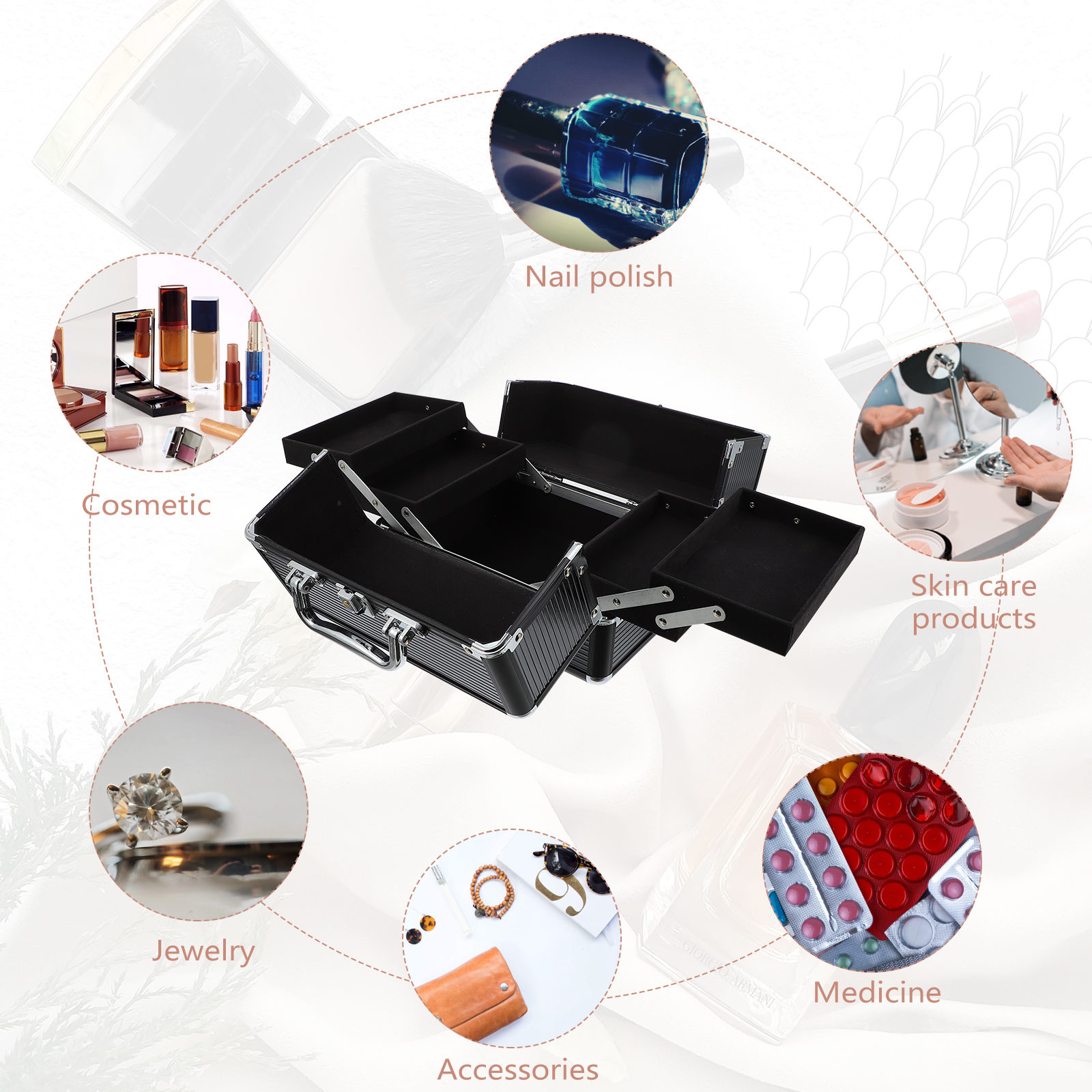 Makeup Case Handheld Storage C - Beauty Makeup For Girl 评论和价格