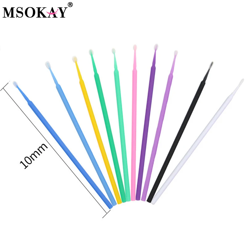 100Pcs Eyelash Cleaning Brush  - Beauty Makeup Remover 评论和价格