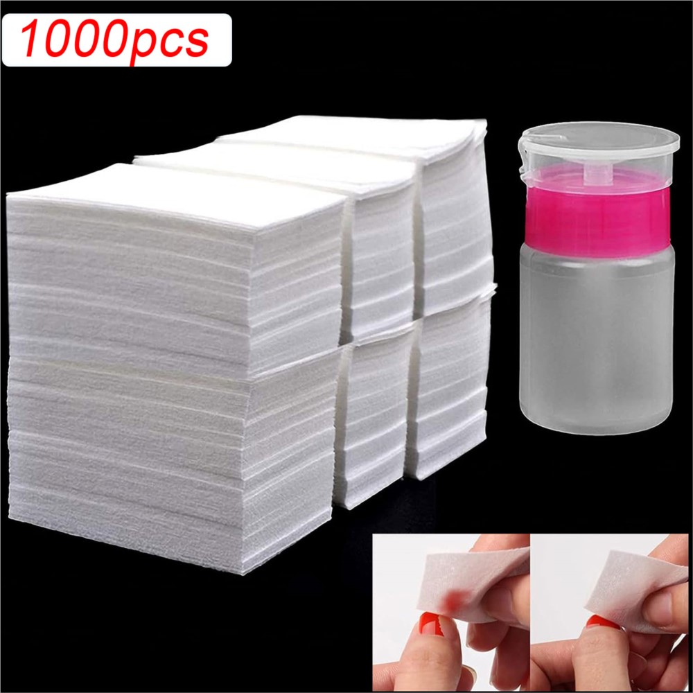 1000Pcs 100% Nail Cotton Pads  - Gel Nail Polish 评论和价格