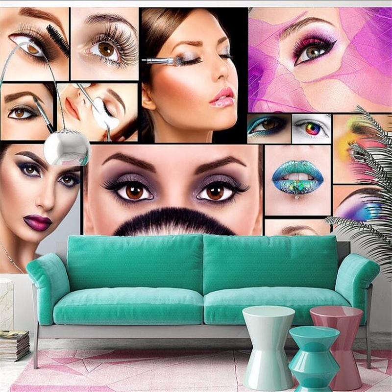 Custom photo wallpaper 3D mura - Beauty Makeup Images 评论和价格