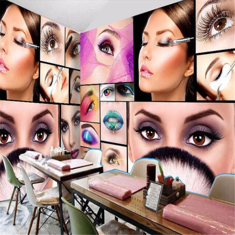 Custom photo wallpaper 3D mura - Beauty Makeup Images 评论和价格