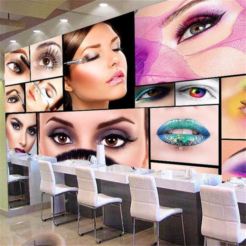 Custom photo wallpaper 3D mura - Beauty Makeup Images 评论和价格
