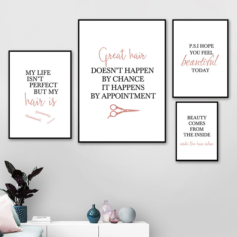 barbershop quote art posters h - Beauty Of Makeup Quotes 评论和价格
